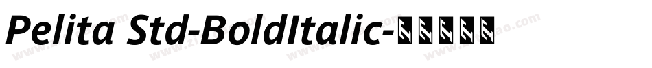 Pelita Std-BoldItalic字体转换